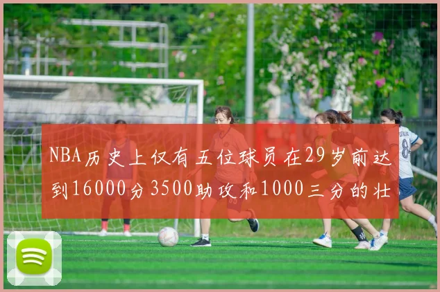 NBA历史上仅有五位球员在29岁前达到16000分3500助攻和1000三分的壮举